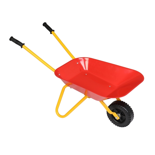 

[US Warehouse] Outdoor Kids Toy Wheelbarrow with Rubber Hand Grips, Size: 73.66x34.54x41.91cm