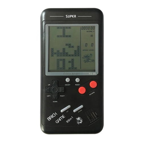 

RS-99 Retro Tetris Classic Handheld Game Console, 3.5 inch Screen, Built-in 26 Kinds Games(Black)