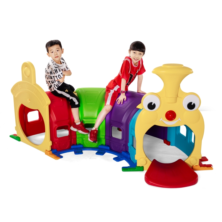 

[US Warehouse] Smiley Little Genius Train Tunnel Children Toy