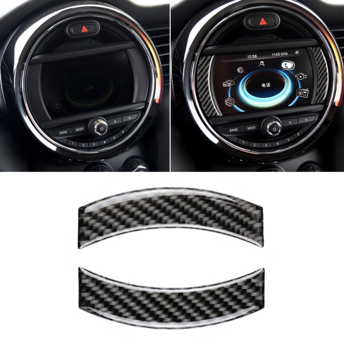 

2 PCS Car F Chassis Navigation Panel Carbon Fiber Decorative Sticker for BMW Mini Cooper Countryman Clubman F54 / F55 / F56 / F60