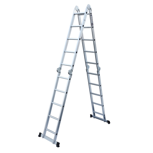 

[US Warehouse] 19.5ft Household Multifunctional Aluminum Alloy Small Joint Foldable Telescopic Ladder 20-step Unloading Ladder