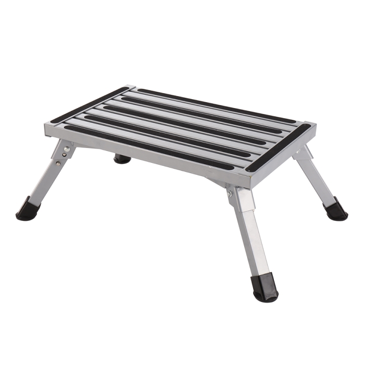 

[US Warehouse] Aluminum Foldable Foot-stool Rest Stool for Trailer