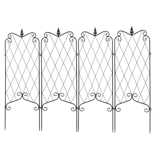 

[US Warehouse] 4 PCS Arrow Top Iron Garden Climbing Frame, Size: 41x117cm