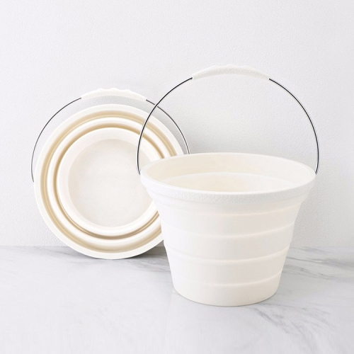 

Original Xiaomi Youpin Jordan & Judy Household Travel Silicone Collapsible Bucket, Capacity: 7.2L (Beige White)