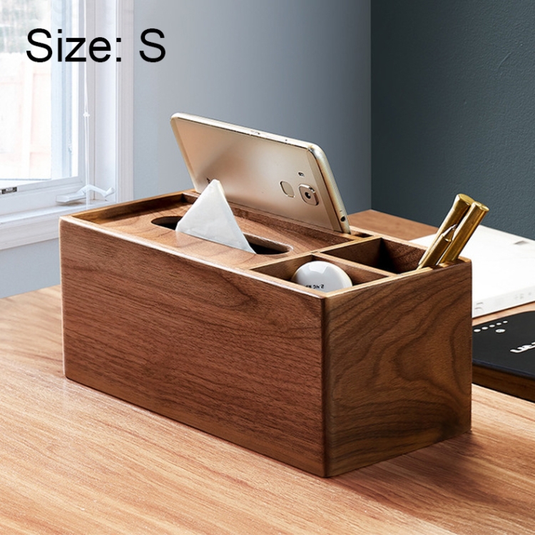 

Walnut Living Room Simple Paper Box,Small Mobile Phone Holder For Tissue Box