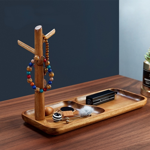 

3PCS Solid Wood Key Rack, Porch Storage Rack, Long Style Of Acacia Wood