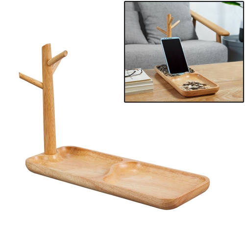 

Solid Wood Key Rack, Porch Storage Rack, Rubber Wood Long Style