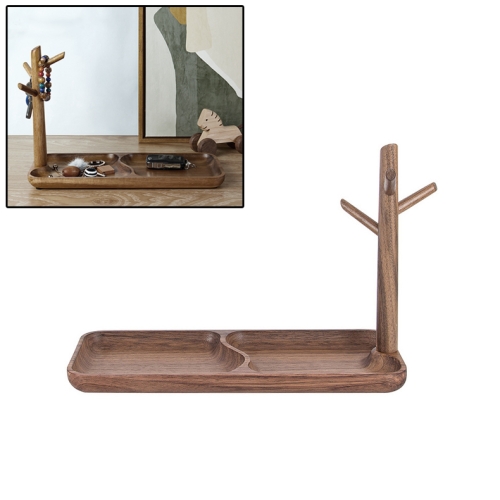 

Solid Wood Key Rack, Porch Storage Rack, Walnut Long