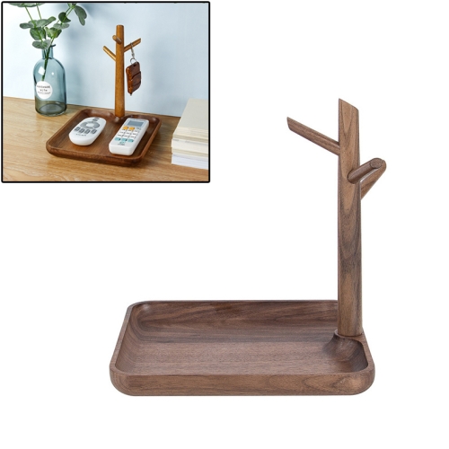 

Solid Wood Key Rack, Porch Storage Rack, Walnut Square