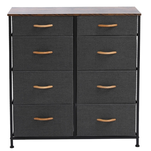 

[US Warehouse] Vertical Furniture Double-row Easy-pull Eight-drawer Fabric Box, Size: 13.31x4.65x13.9cm