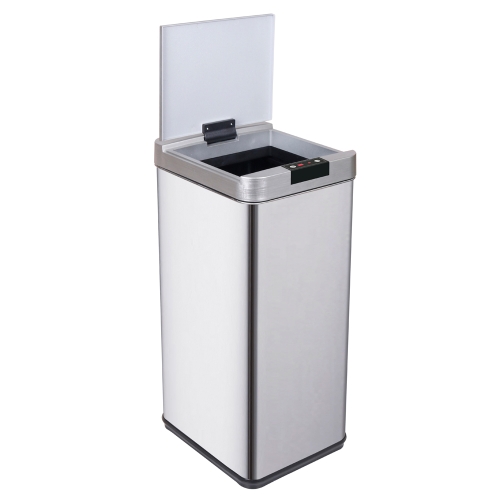 

[US Warehouse] 48L Square Inductive Touchless Full-automatic Fingerprint-resistant Garbage Trash Can