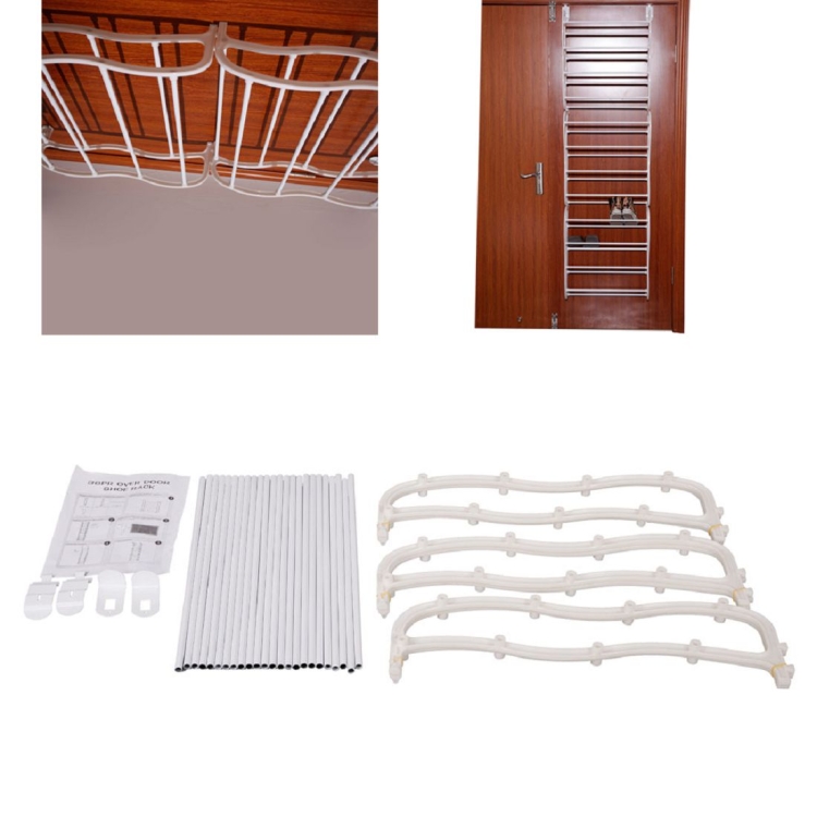 

[US Warehouse] 12-story Door Rear Hanging Shoe Rack, Size: 50x17x181cm