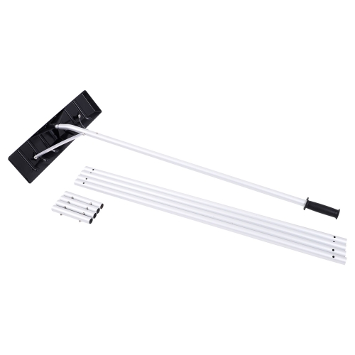 

[US Warehouse] Oshion Extendable Aluminum Snow Rake with Wide Blade & 5-Section Tubes & TPE Anti-Skid Handle