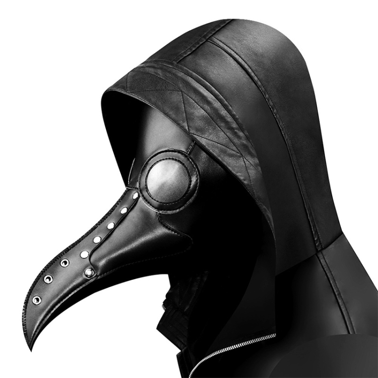 

HG65006 Halloween Dress Up Props Rivets Stitching Beak Shape Mask Punk Style Mask