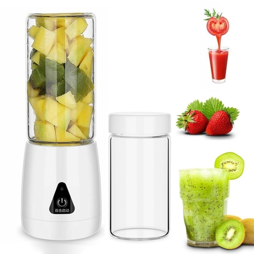 

Portable Mini 380ml Electrical Fruit Juicer Household Electric Juice Cup (White)