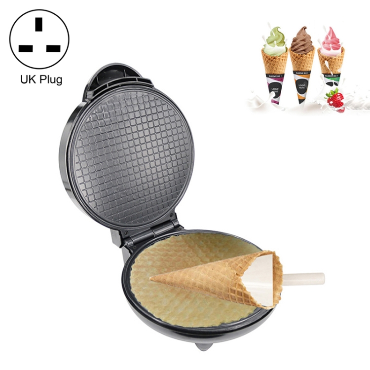 

Electric Egg Roll Maker DIY Ice Cream Cone Machine Crispy Omelet Machine Pancake Machine, UK Plug