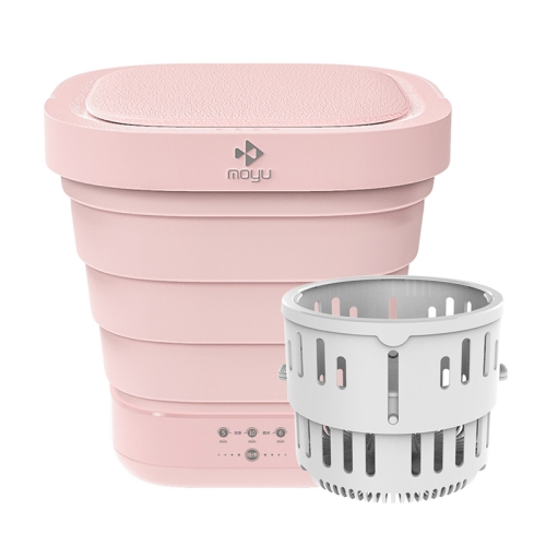 

MOYU XPB08-F2 Portable Mini Automatic Household Folding Bucket Type Travel Washing Machine (Pink)
