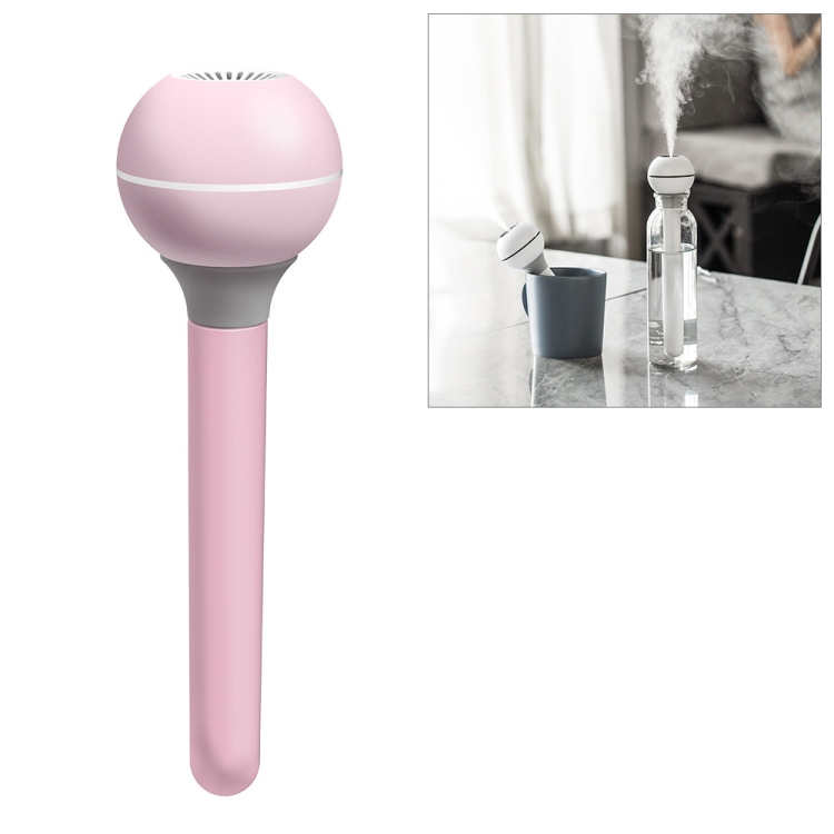 

QW-H01 Portable Mini USB Charging Magic Wand Desktop Car Humidifier, Basic Version (Pink)