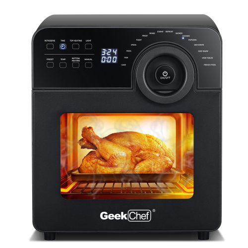 

[US Warehouse] Geek Chef 1700W 120V 14.5L Air Fryer Household Oil-free Electric Fryer Fully Automatic French Fries Machine Smart Oven with Visible Window, US Plug