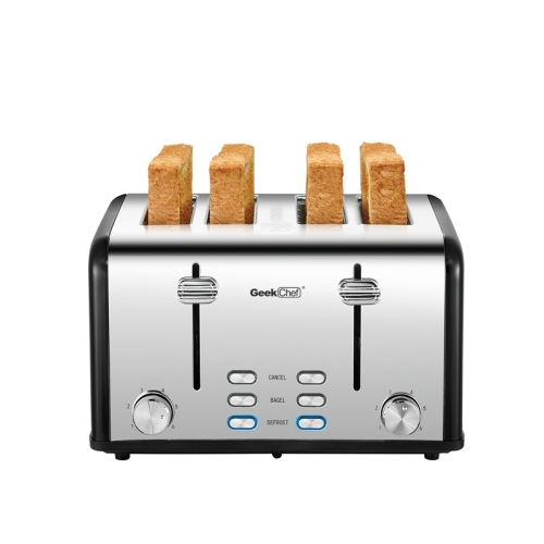 

[US Warehouse] Geek Chef 1650W 120V Stainless Steel Extra-Wide Slot Toaste, US Plug