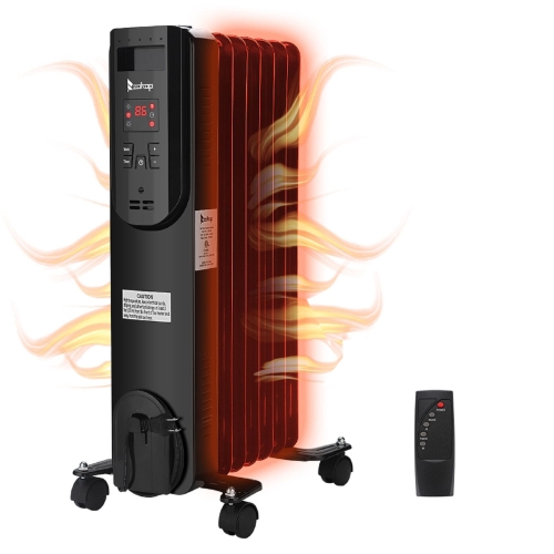 

[US Warehouse] ZOKOP SH-36-7 1500W Oil Heater with LED Display & Temperature Adjustment & Remote Control, Plug: US Plug