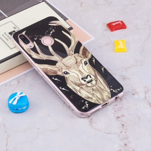 

For Huawei P20 Lite Noctilucent Deer Pattern TPU Soft Case