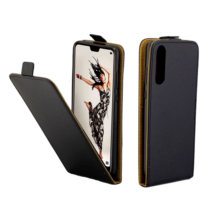 

Business Style Vertical Flip TPU Leather Case for Huawei P20 Pro , with Card Slot (Black)