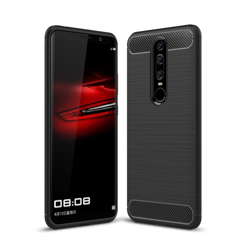 

Brushed Texture Carbon Fiber Shockproof TPU Case for Huawei Mate RS Porsche Design (Black)