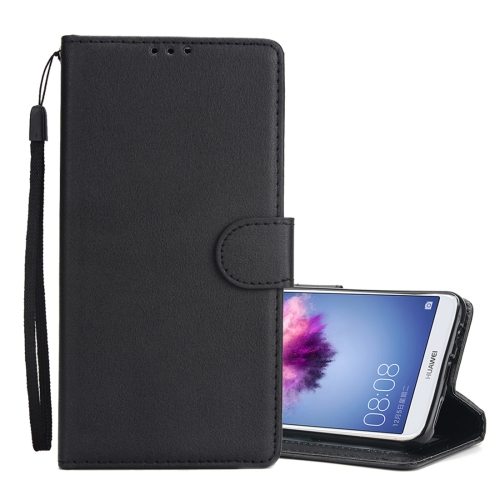 

Knead Skin Texture Horizontal Flip Leather Case for Huawei P smart (Enjoy 7S), with Photo Frame & Holder & Card Slots & Wallet & Lanyard(Black)