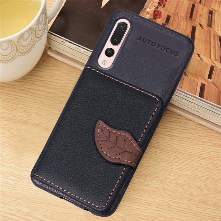 

Leaf Style Magnetic Leather Case for Huawei P20 Pro, with Holder & Card Slots & Wallet & Photo Frame (Black)