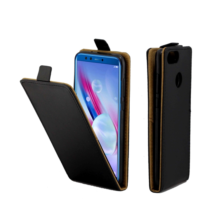 

Business Style Vertical Flip TPU Leather Case for Huawei Honor 9 Lite , with Card Slot (Black)