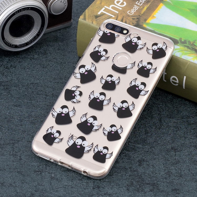 

Monster Pattern Transparent TPU Soft Case for Huawei Y7 2018