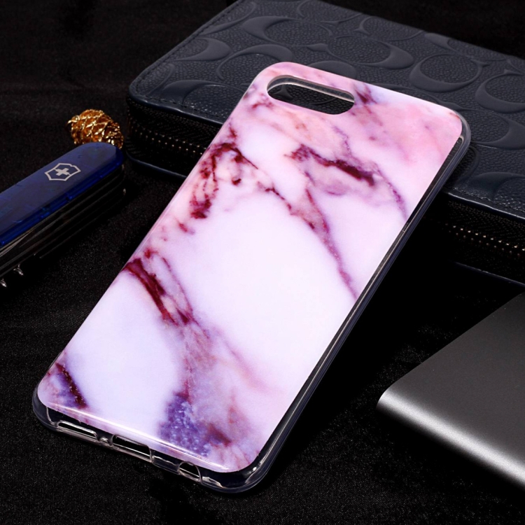 

Marble Pattern Soft TPU Case For Huawei Honor 10(Purple)