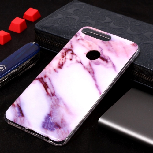 

Marble Pattern Soft TPU Case For Huawei Y7 Prime (2018)(Purple)