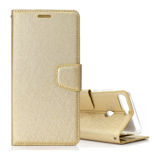 

Silk Texture Horizontal Flip Leather Case for Huawei Honor 7A / Y6 Prime (2018) / Y6 Pro (2018), with Holder & Card slots & Wallet & Photo Frame (Gold)