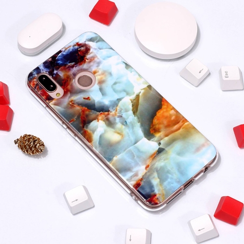 

Marble Pattern TPU Soft Protective Case For Huawei P20 Lite / Nova 3e(Resplendent Sunset)
