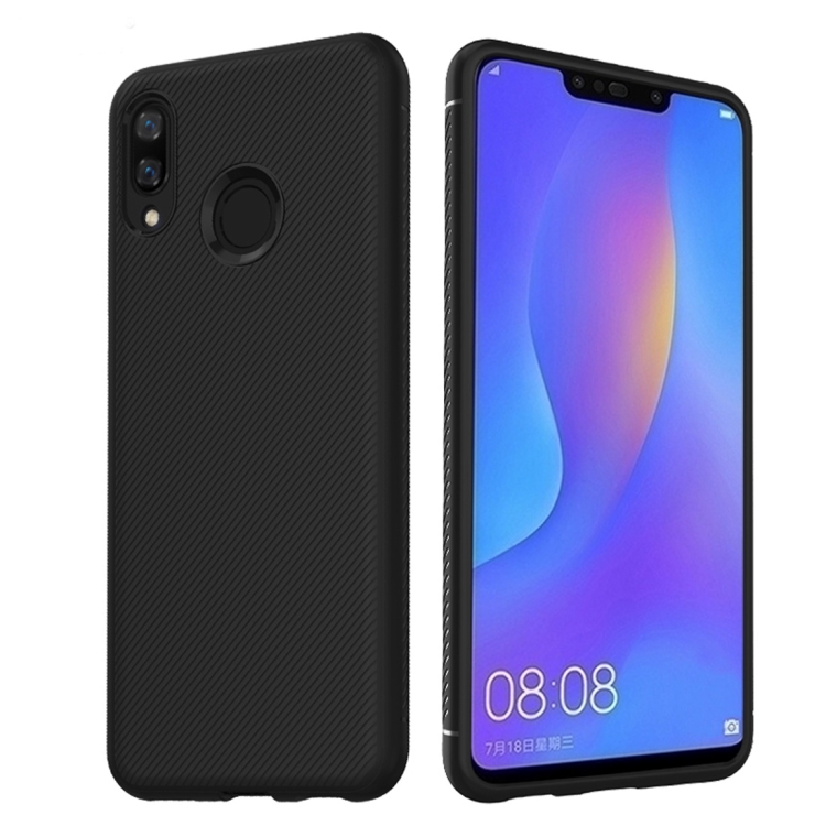 

lenuo Leshen Series Stripe Texture TPU Case for Huawei Nova 3i (Black)