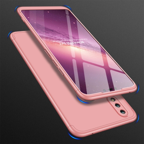 

GKK Three Stage Splicing Full Coverage PC Case for Huawei Honor 8X (Rose Gold)