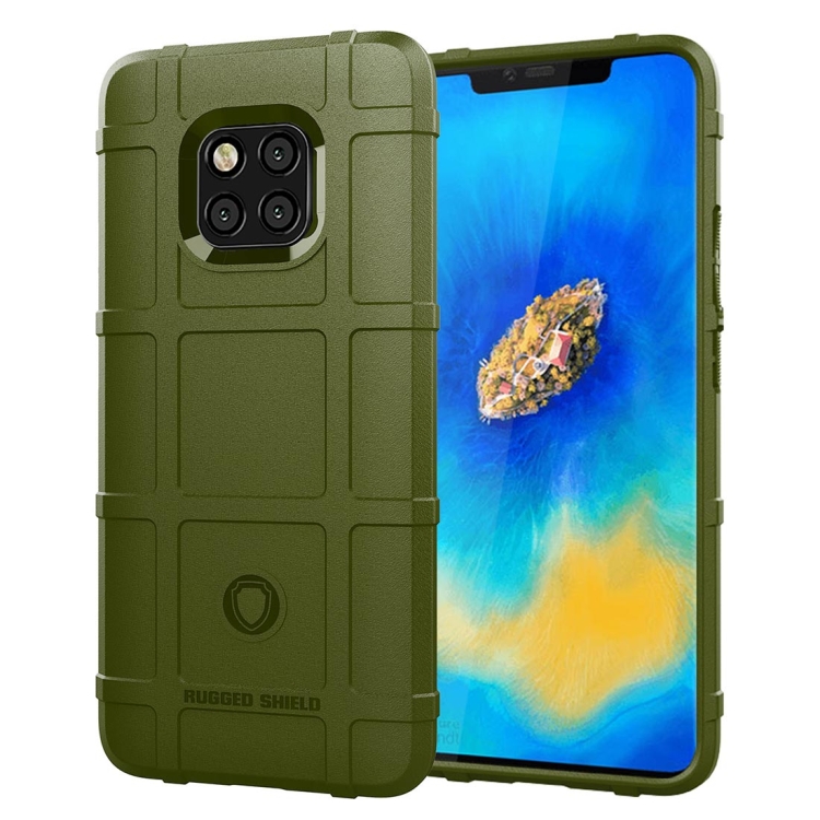 

Shockproof Full Coverage Silicone Case for Huawei Mate 20 Pro Protector Cover (Army Green)