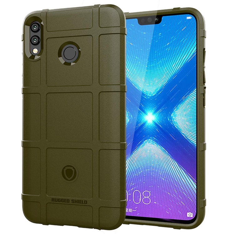 

Shockproof Protector Cover Full Coverage Silicone Case for Huawei Honor 8X (Army Green)