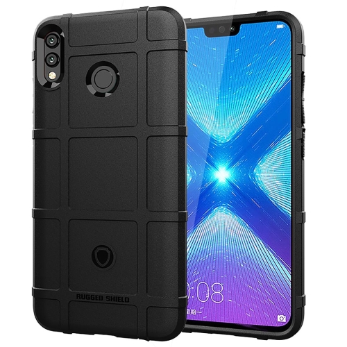 

Shockproof Protector Cover Full Coverage Silicone Case for Huawei Honor 8X (Black)