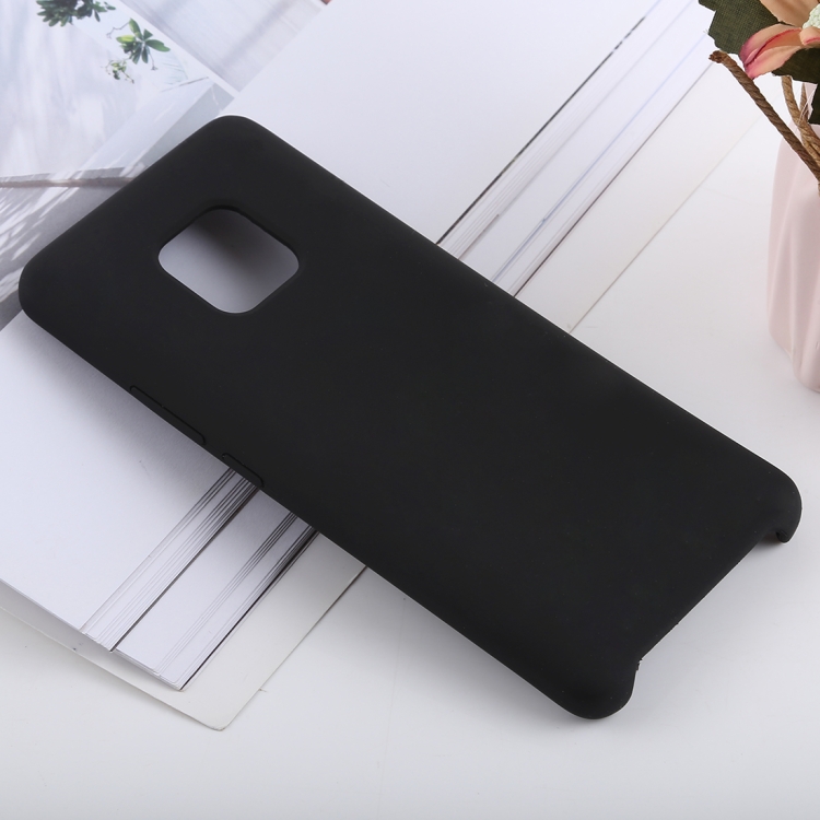 

Solid Color Liquid Silicone Shockproof Case for Huawei Mate 20 Pro(Black)