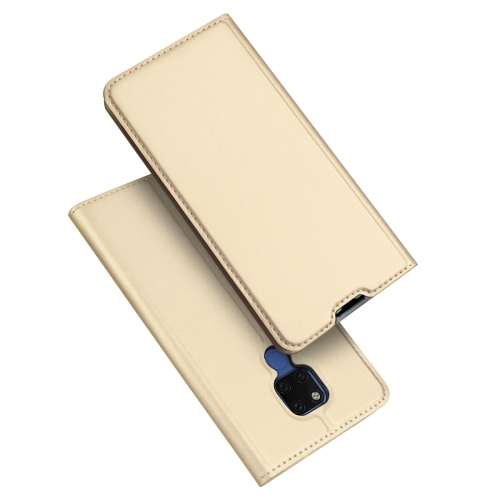 

DUX DUCIS Skin Pro Series Horizontal Flip PU + TPU Leather Case for Huawei Mate 20 X, with Holder & Card Slots (Gold)