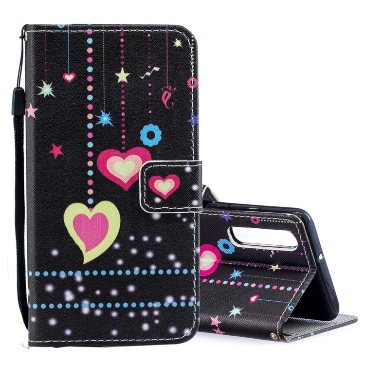 

Colored Pattern Horizontal Flip Leather Case for Huawei P30, with Holder & Card Slots & Wallet
