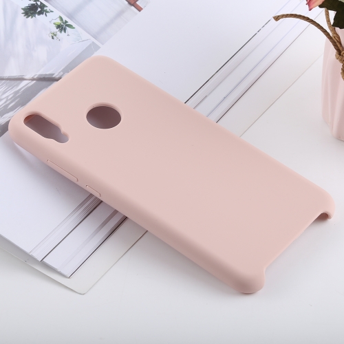 

Solid Color Liquid Silicone Shockproof Case for Huawei Honor 8X(Pink)