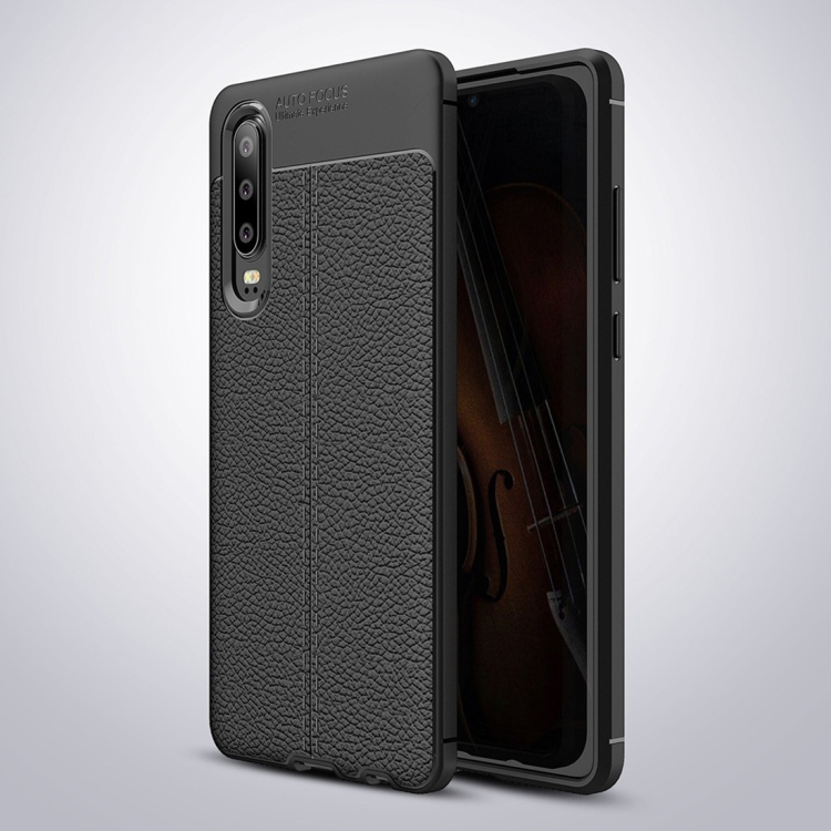 

Litchi Texture TPU Shockproof Case for Huawei P30 (Black)