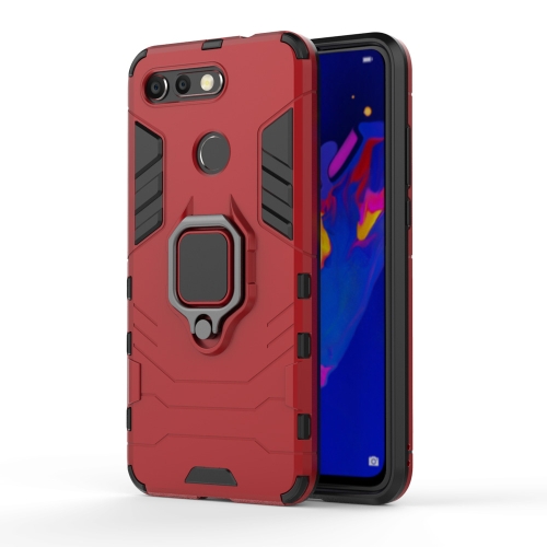 

PC + TPU Shockproof Protective Case for Huawei Honor View 20, with Magnetic Ring Holder(Red)