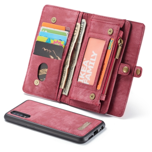 

CaseMe Detachable Multifunctional Horizontal Flip Leather Case for Huawei P30 Pro, with Card Slot & Holder & Zipper Wallet & Photo Frame(Red)