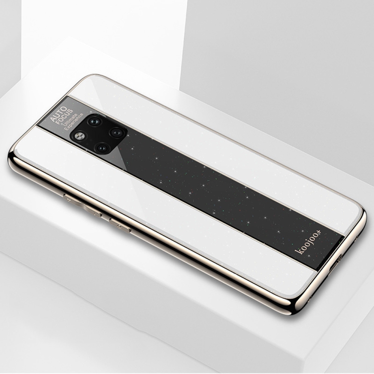 

Electroplated Mirror Glass Case for Huawei Mate 20 Pro(White)