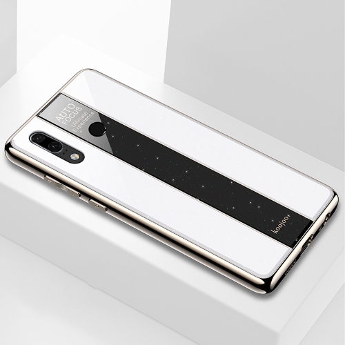 

Electroplated Mirror Glass Case for Huawei P30 Lite(White)